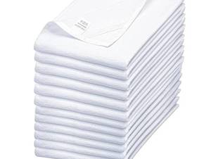 lot 56386 image: Sack Towels  Tea Towel for Crafts Kitchen Towel  Dish Towel Cotton Blank Towel for Embroidery Baking Bread Proofing Linen Cover Thick Absorbent Quick Dry 12 Pack 27x27 White