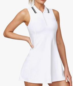 lot 56405 image: Golf Dresses for Women with Pockets Tennis Dress with Built in Shorts and Bra Athletic Dress Workout Dress