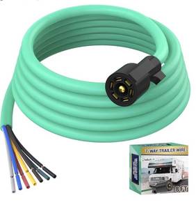 lot 57001 image: 16 Heavy Duty 7-Way Trailer Wiring Harness Kit