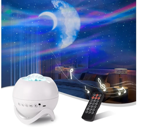 lot 57108 image: Dssea Star Projector, Galaxy Bedroom Projector, LED Night Light Aurora Projector with Bluetooth, White Noise, Timer and Remote Control, Room Decoration, Childrens Gifts, Adults, Christmas, Birthdays