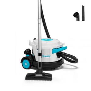 lot 1125 image: Simplicity Vacuums Brio Variable Speed HEPA Canister Vacuum, White - Retail $199.99