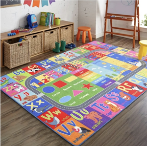 lot 1132 image: Educational Alphabet and Shapes Learning Carpet for Kids