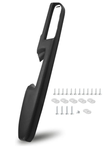 lot 1133 image: 80994 Front Driver Side Armrest Repair (Left) Compatible with GMC Sierra Yukon 2010-2014 for Chevrolet Chevy Silverado Suburban Tahoe Avalanche with Door Release Handle Above Armrest, Black, 27in
