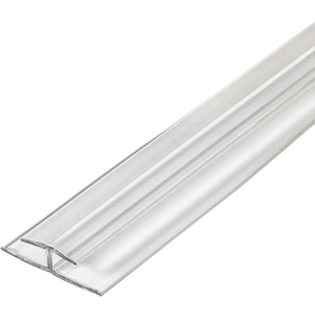 lot 1137 image: Outwater Plastic H Channel Fits Material 18 Inch Thick Clear Butyrate Divider Moulding 36 Inch Length (Pack of 4)