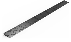 lot 1138 image: Henka 0.6 Rise Threshold Ramps for Doorways, Wheelchair Ramp for Home Steps, Door Threshold Ramp with Anti-Slip Surface (Color Black, Size 39x2.75x0.6in)
