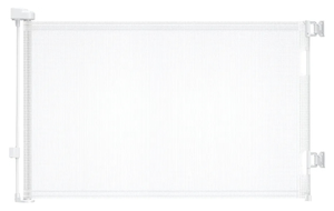 lot 1139 image: Retractable Baby Gates, Mesh Dog Gate for The House, Baby Essentials Extends to 55 Wide, Wide Pet Gate 33 Tall, Long Child Safety Gates for Stairs, Doorways, Hallways, IndoorOutdoor(White)