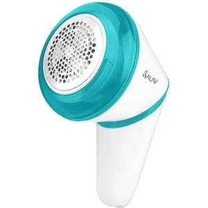 lot 1208 image: SALAV Cordless Rechargeable Lint Remover in WhiteTeal