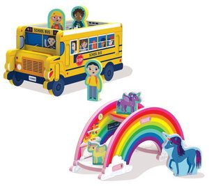 lot 1211 image: Pirate StoryTime Toys Set of 2 3-D Play Puzzles
