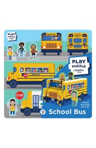 lot 1212 image: Storytime School Bus Play Puzzle in Yellow at Nordstrom
