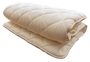 lot 1300 image: FULI Japanese Floor Mattress, Futon Mattress, Shiki Futon (shikibuton), Foldable & Portable, Made in Japan (White, Twin) (B07JJ4TJ4B)