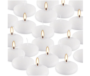 lot 1064 image: White Floating Candles Set