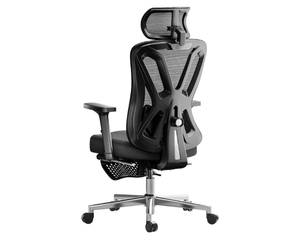 lot 1067 image: Hbada P5 Ergonomic Office Chair, Desk Chair with Adjustable Lumbar Support and Height, Comfortable Mesh Computer Chair with Footrest 2D Headrest, Swivel Tilt Function Black