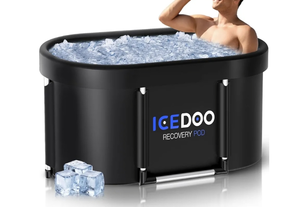 lot 1151 image: Upgraded XL Athletes Collapsible Ice Bath Tub,129 Gal Large Cold Plunge Tub for Athletes With Cover, portable Clawfoot Bathtubs Cold Water Therapy Ice Baths at Home,Gym