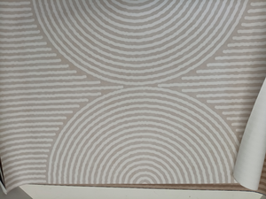 lot 1163 image: Modern Geometric Striped Wallpaper Roll Set Of 3 15x25 in