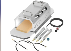 lot 1167 image: Nelyrho Propane Blacksmith Beginner Forge Kit with 30PSI Regulator, Three Burners Professional Artists Hobby Knife Making Blacksmith Tools (Three Burners) - Retail $195.99