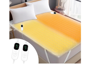lot 1173 image: Heated Mattress Pad Queen 80 x 60, Fits Mattresses up to 25.6 Deep, 10 Heat Settings, Dual Controllers, Fast Heating, Memory &amp Preheat Functions, 12-Hour Auto-Off