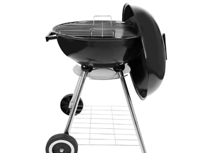 lot 1174 image: 18 Inch Charcoal Grill, BBQ Kettle Grill with Enamel Lid & Ash Catcher, Portable Charcoal Grill for Outdoor Grill Camping and Small Patio Backyard, Includes Wheels for Easy Mobility