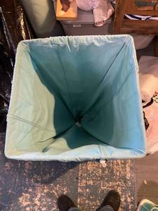 lot 310 image: Laundry tote with wheels home items included