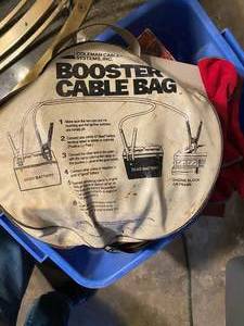 lot 330 image: Booster cables with carrying case