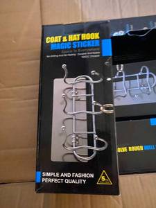 lot 335 image: 1 Full Case Coat and hook Magic stick hooks