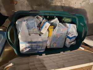 lot 201 image: Large tote full of Christmas items