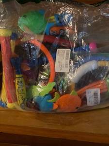 lot 256 image: Assortment of Diving pool toys