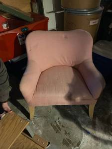 lot 260 image: Pink arm chair