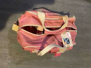 lot 264 image: Bowling ball with bag and shoes 7M