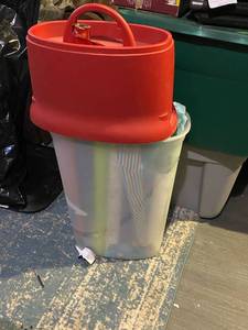 lot 277 image: Storage container for wrapping paper full of wrapping paper