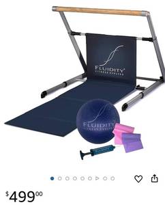 lot 279 image: Fluidity fitness evolved barre for dance, stretching, work outs