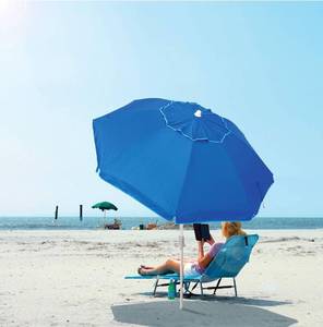 lot 297 image: Beach umbrella with mat