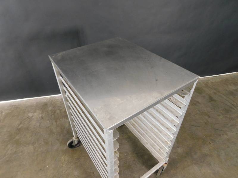 lot 9337 image: Rolling Sheet Pan Rack