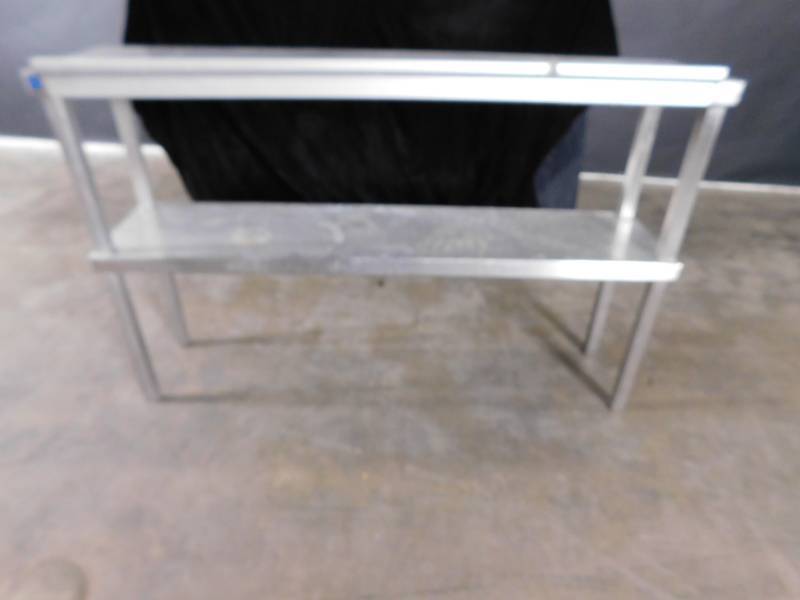 lot 9338 image: Stainless Shelf With Ticket Rail