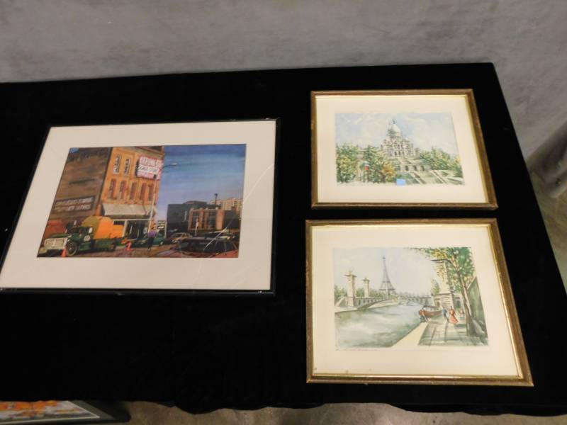 lot 9374 image: Framed Wall Art