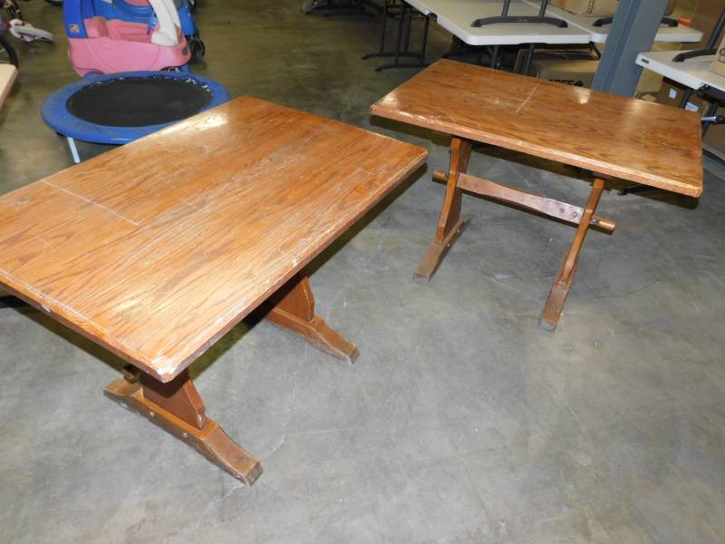 lot 9388 image: 2 Wood Tables