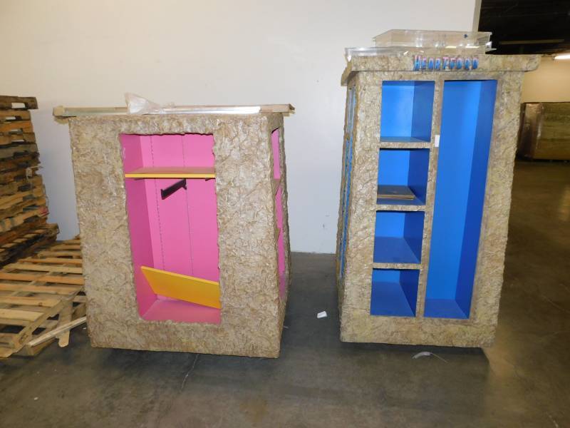 lot 9411 image: 2 Large Merchandizing Cabinets
