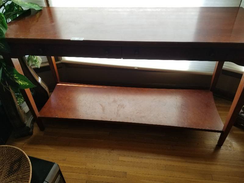 lot 9010 image: Sofa Table with Inlay