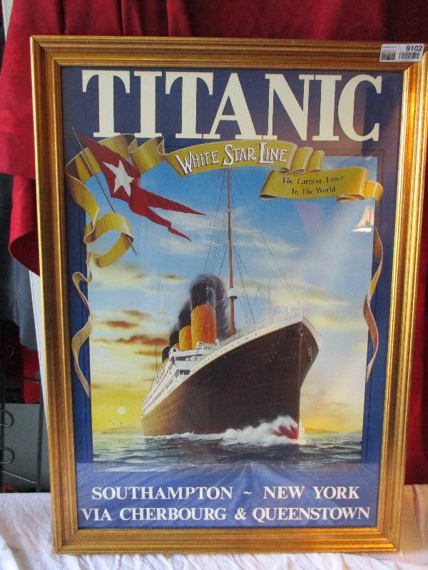 lot 9102 image: Titantic Wall Decor