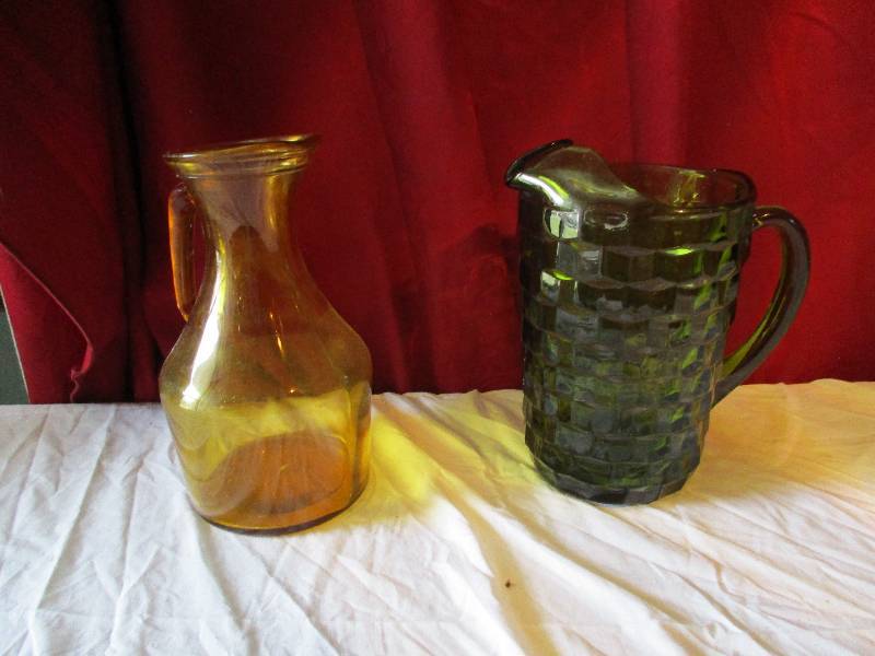 lot 9142 image: Pair of Vintage Pitchers