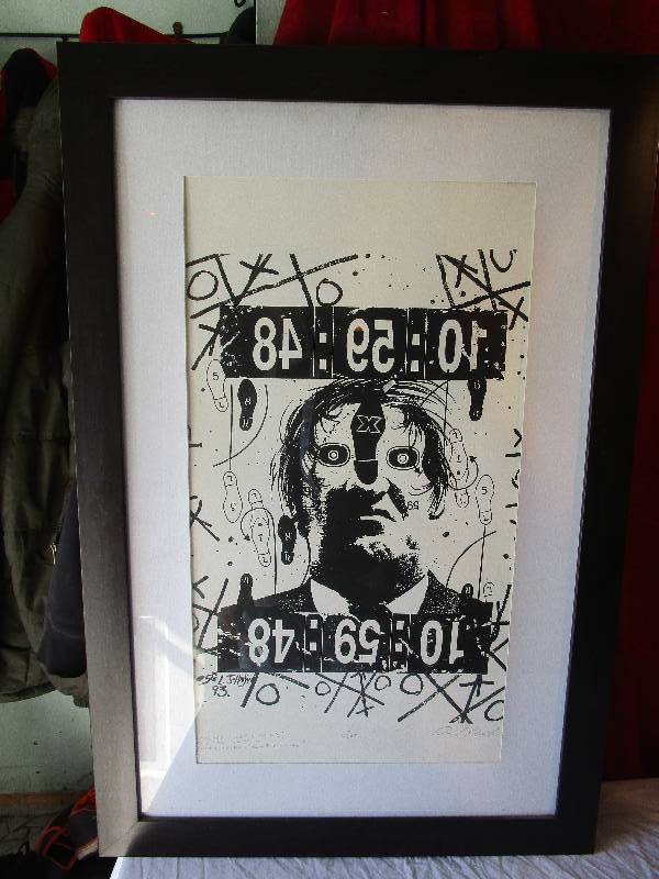 lot 9042 image: Signed Wall Art