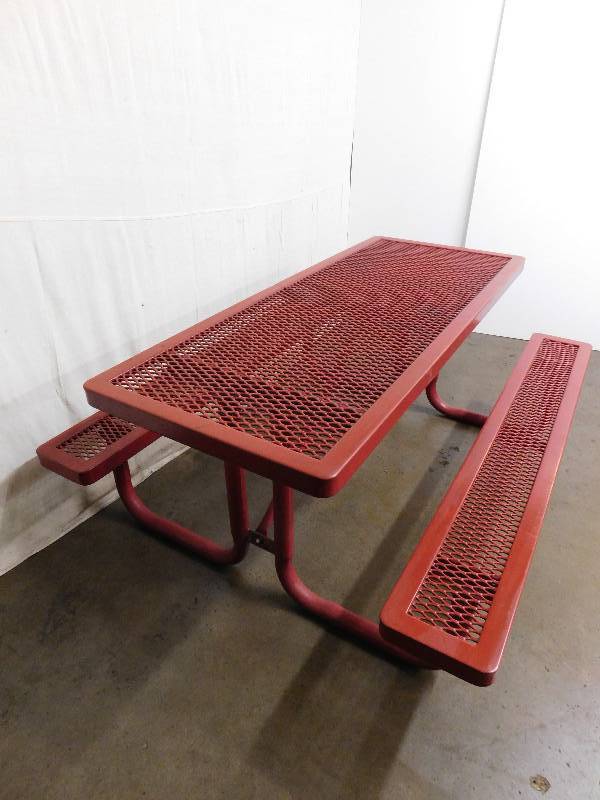 Rubber Coated Steel Picnic Table Spring Cleaning Round 2!! EquipBid