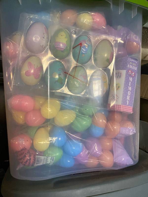 lot 254 image: Easter lot- Tons of eggs and decor