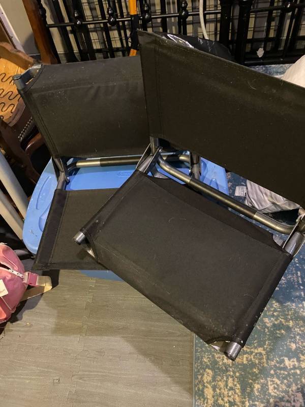 lot 266 image: (2) stadium chairs with backs