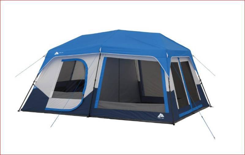 lot 288 image: 10 person tent with LED lights