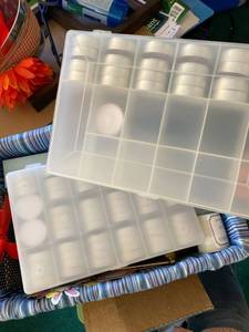 lot 2670 image: Candle lot- Tealights, votives, 1 jar candle, candle smudger