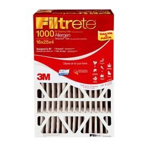 lot 2684 image: Filtrete 2-Pack 1 Allergen Reduction Electrostatic Pleated Air Filters (Common 20-in x 25-in x 4-in Actual 19.75-in x 24.4375-in x 4-in)