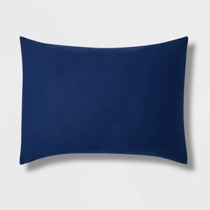 lot 3933 image: Standard Down Alternative Washed Microfiber Comforter Sham Navy - Room Essentials Polyester, Woven, OEKO-TEX Certified