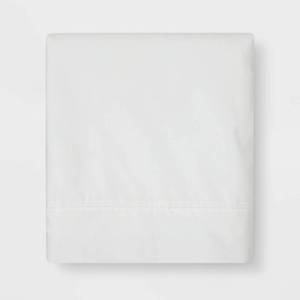 lot 3934 image: Ultra Soft Flat Sheet (Queen) White 300 Thread Count - Threshold