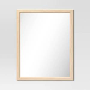lot 3976 image: 24 x 30 Framed Mirror Natural - Threshold