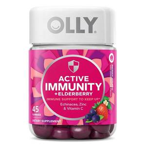 lot 4010 image: OLLY Active Immunity  Elderberry Support Gummies - Berry Brave - 45ct